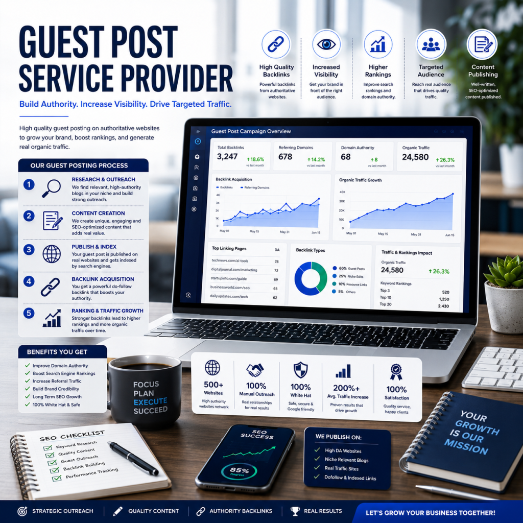 Guest Post Service Provider: Boost Rankings the Right Way