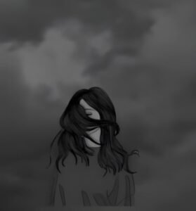 emotional alone dp girl profile image