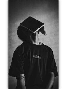 alone image with deep thoughts