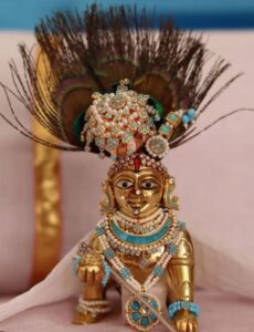 Laddu Gopal photo in traditional Bal Krishna style
