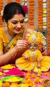 Spiritual Laddu Gopal photo with devotional feel