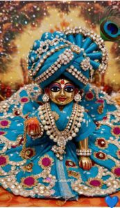 Traditional Laddu Gopal photo in temple style