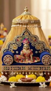 Laddu Gopal photo with soft lighting and calm mood