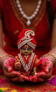 Laddu Gopal photo with calm and holy vibe
