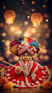 HD Laddu Gopal photo with devotional background