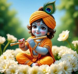 Baby Kanha Ji cute makhan chor HD picture