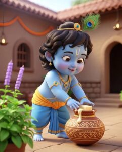 Bal Krishna beautiful childhood form HD image