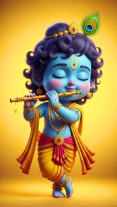 Little Kanha Ji cute HD wallpaper for devotees