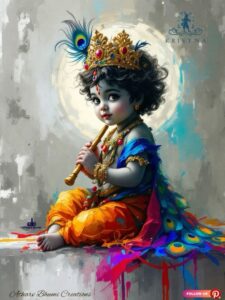 Baby Kanha Ji divine HD wallpaper download
