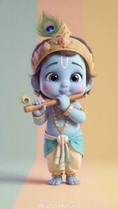 Little Kanha Ji devotional HD background image