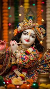 Cute Krishna HD image reflecting love and purity