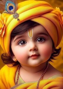 Bal Krishna childhood devotional photo HD