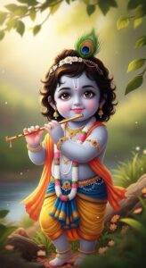 Baby Krishna adorable HD image for devotees