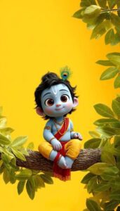 Baby Krishna HD image perfect for WhatsApp DP