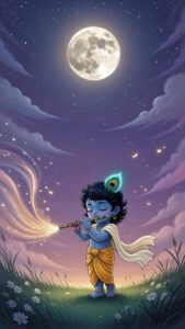 Cute Krishna HD image for global devotees