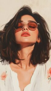 Stylish girls DP stylish sunglasses look image