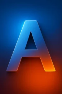 Modern A name DP image in HD quality