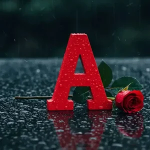 Trendy A alphabet profile picture in HD