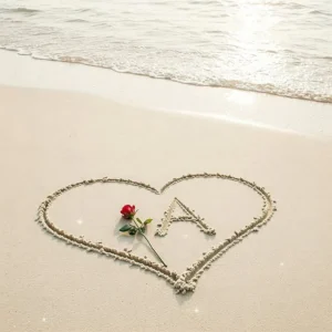 Stylish A name DP with glowing design