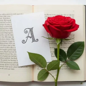 Cute A alphabet love DP picture