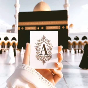 Lovely A alphabet DP with heart background