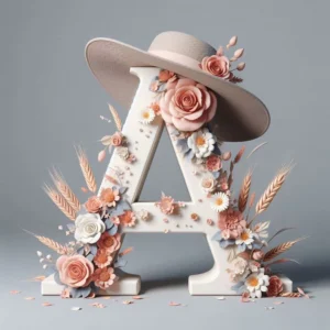 Cute A letter aesthetic DP image