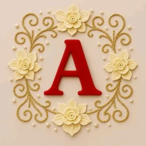 Beautiful A name DP image for girls