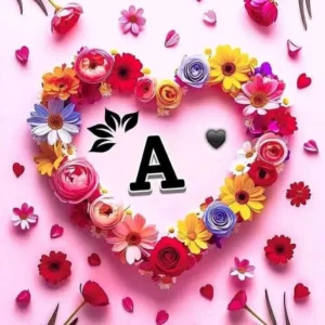 Stylish A letter DP for Instagram profile