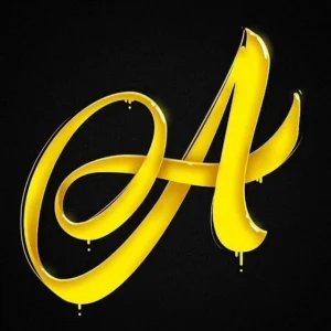 Unique A letter stylish DP photo