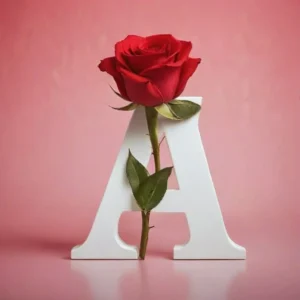 Beautiful A letter aesthetic DP