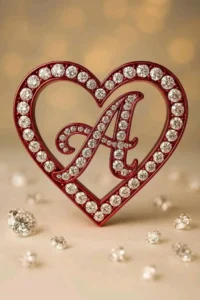 Cute A name stylish love DP