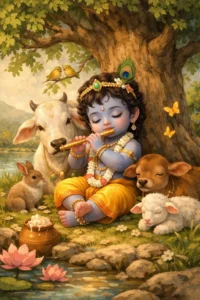 cute baby Krishna wallpaper HD free download