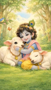 baby Krishna cute wallpaper HD for mobile background