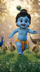 cute Bal Krishna wallpaper HD aesthetic image
