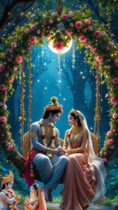Radha Krishna couple love images HD full screen