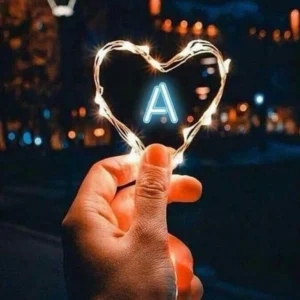 Cute A letter DP picture