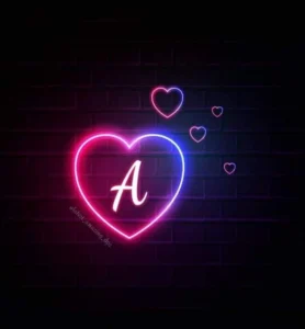 Beautiful A name aesthetic image