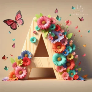 Unique A alphabet love profile image