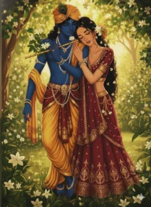 Cute Radha Krishna cartoon wallpaper HD