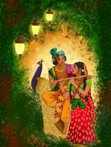 HD Radha Krishna cartoon images
