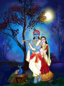 Radha Krishna cartoon picture for DP