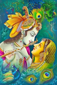 Cute Radha Krishna cartoon picture HD
