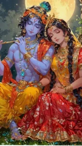 Radha Krishna cartoon photo wallpaper