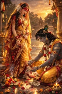 Radha Krishna cartoon picture for WhatsApp status