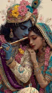 Radha Krishna cartoon photo for DP