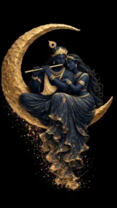 Radha Krishna cartoon photo for status