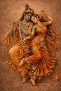 Cute Radha Krishna cartoon wallpaper for DP