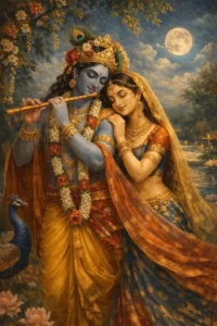 Radha Krishna cartoon picture for mobile screen