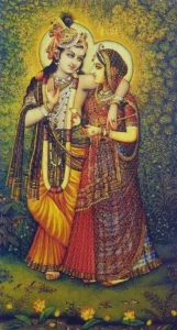 Radha Krishna cartoon wallpaper for status