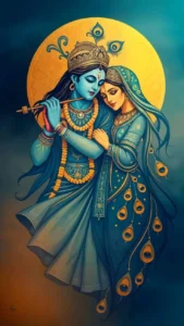 Beautiful Radha Krishna cartoon image HD